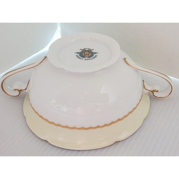 Vintage Noritake Fine China Ashley 3928 Japan Handled Cream Soup Bowl Floral - Picture 9 of 10
